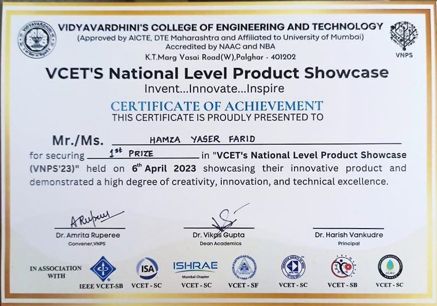 VCET's National Level Product Showcase